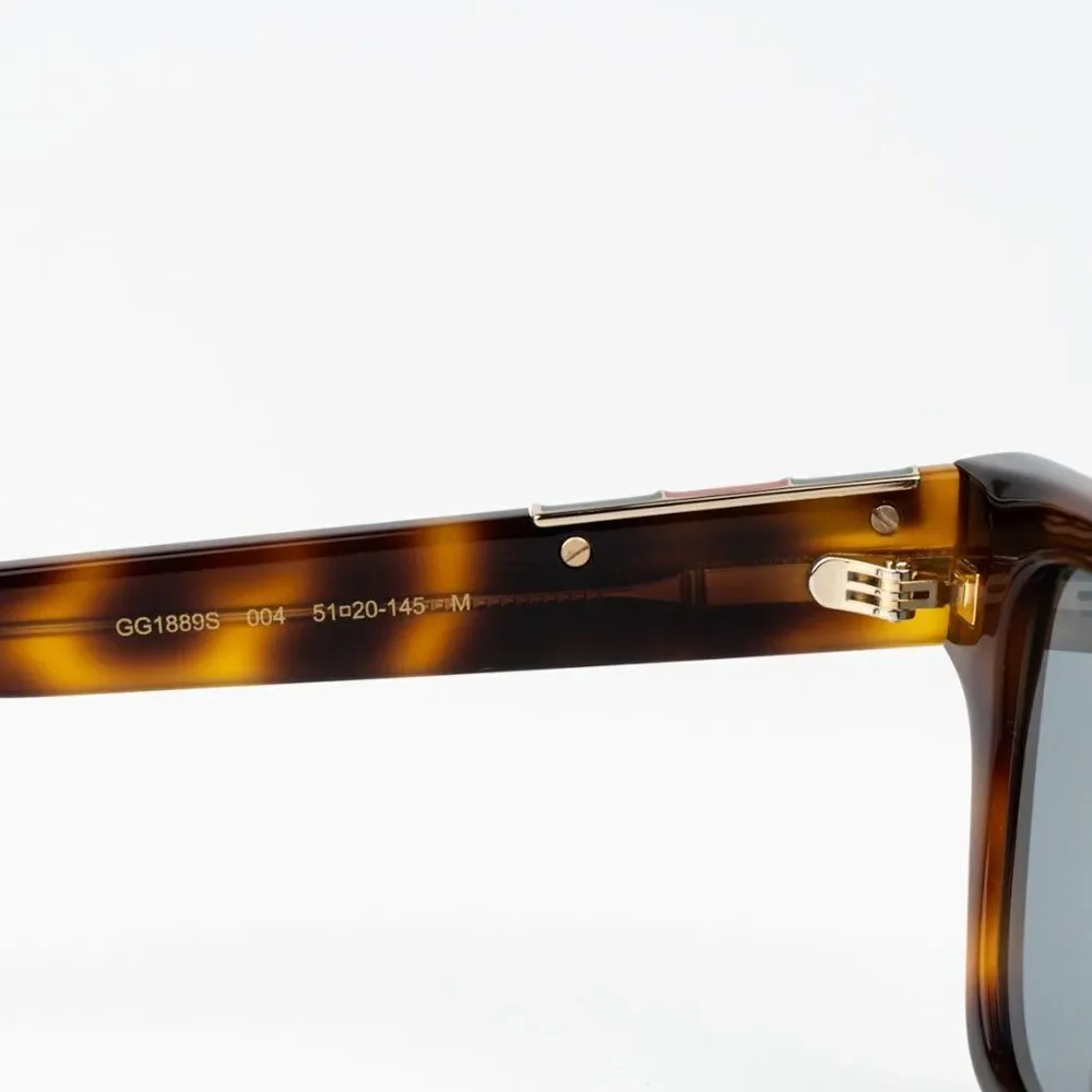 Gucci Men Sunglasses Havana Grey Square GG1889S 004 BRAND NEW